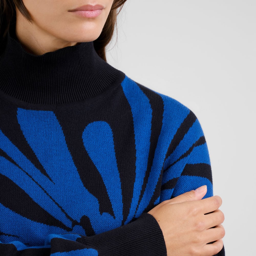 Dress Nikkala Big Flower Blue