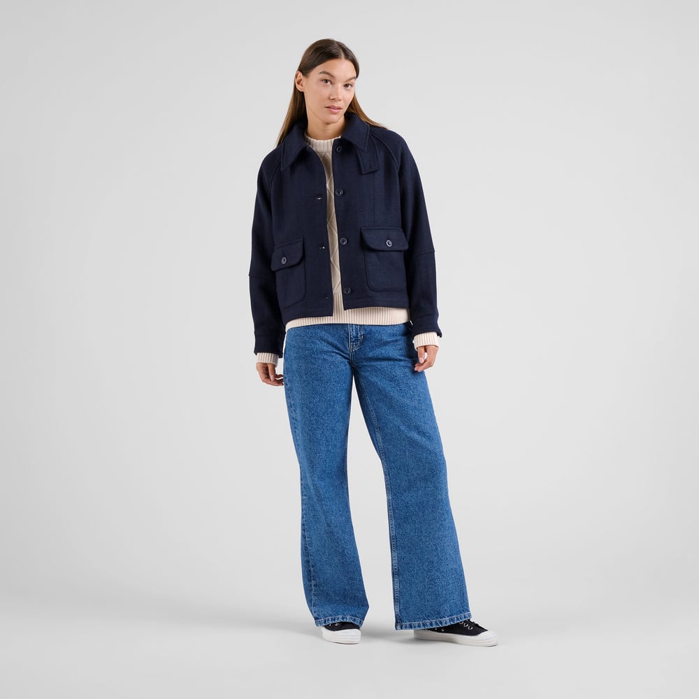 Wool Jacket Nabben Herringbone Navy