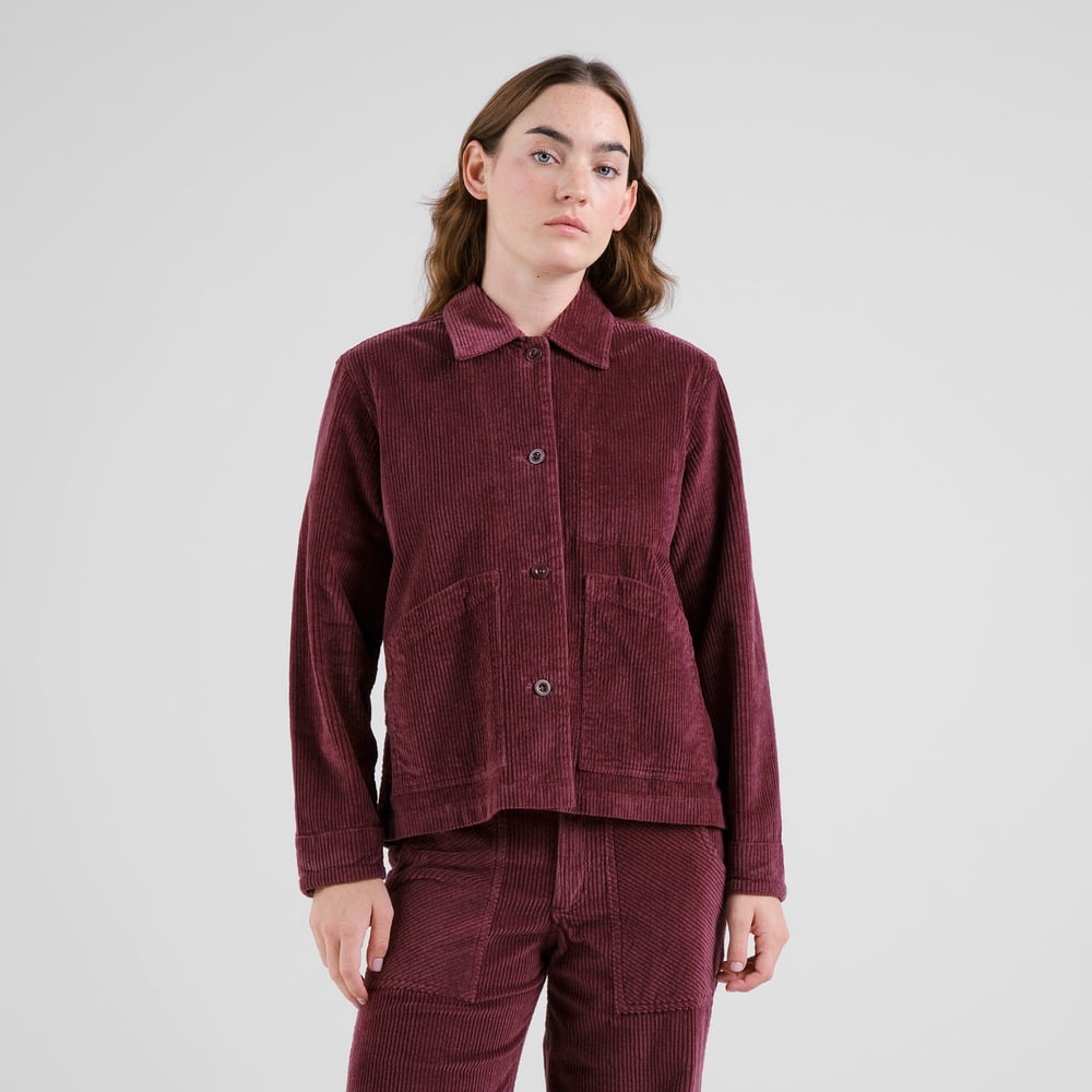 Jacket Stiby Corduroy Fig Red