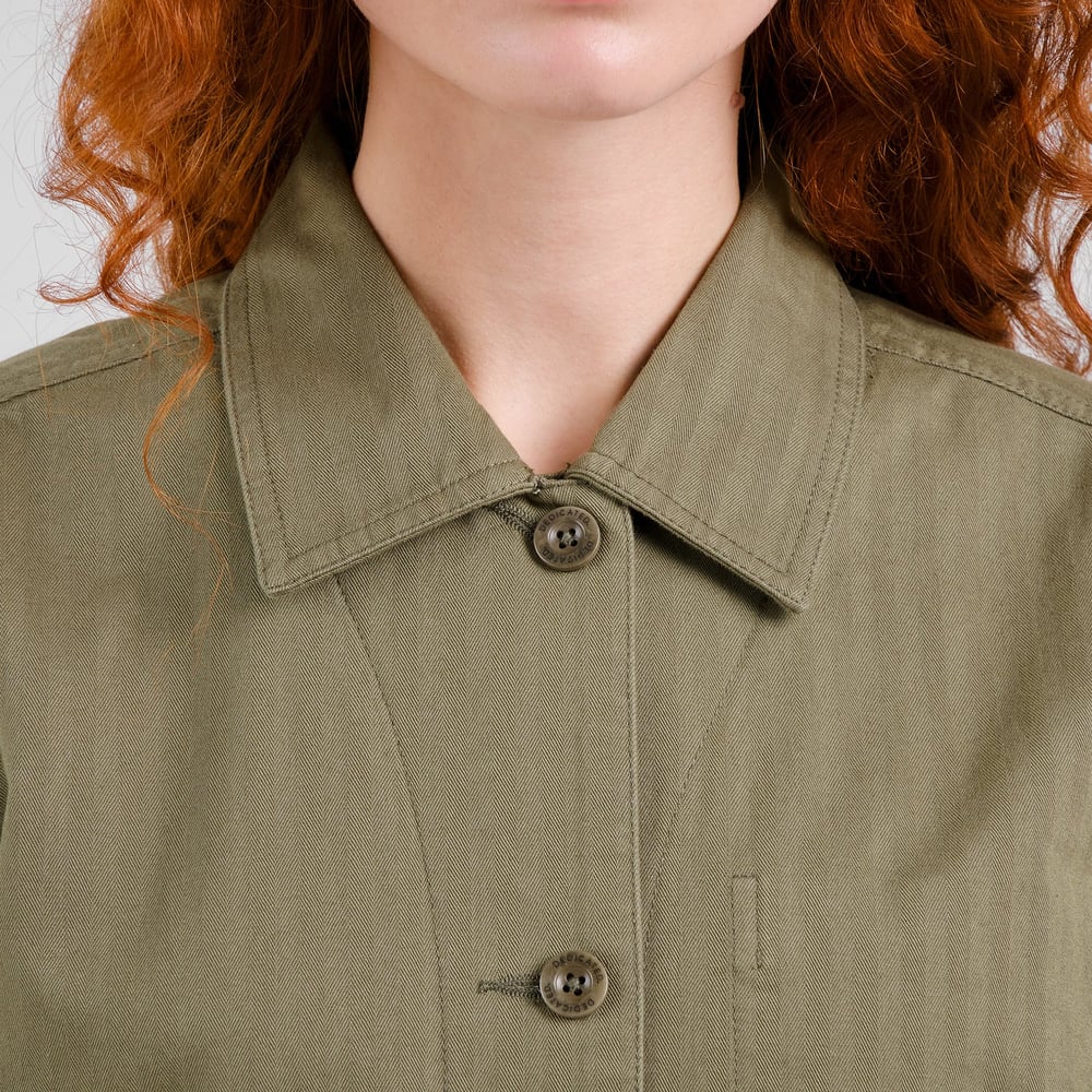 Jacket Stiby Herringbone Leaf Green