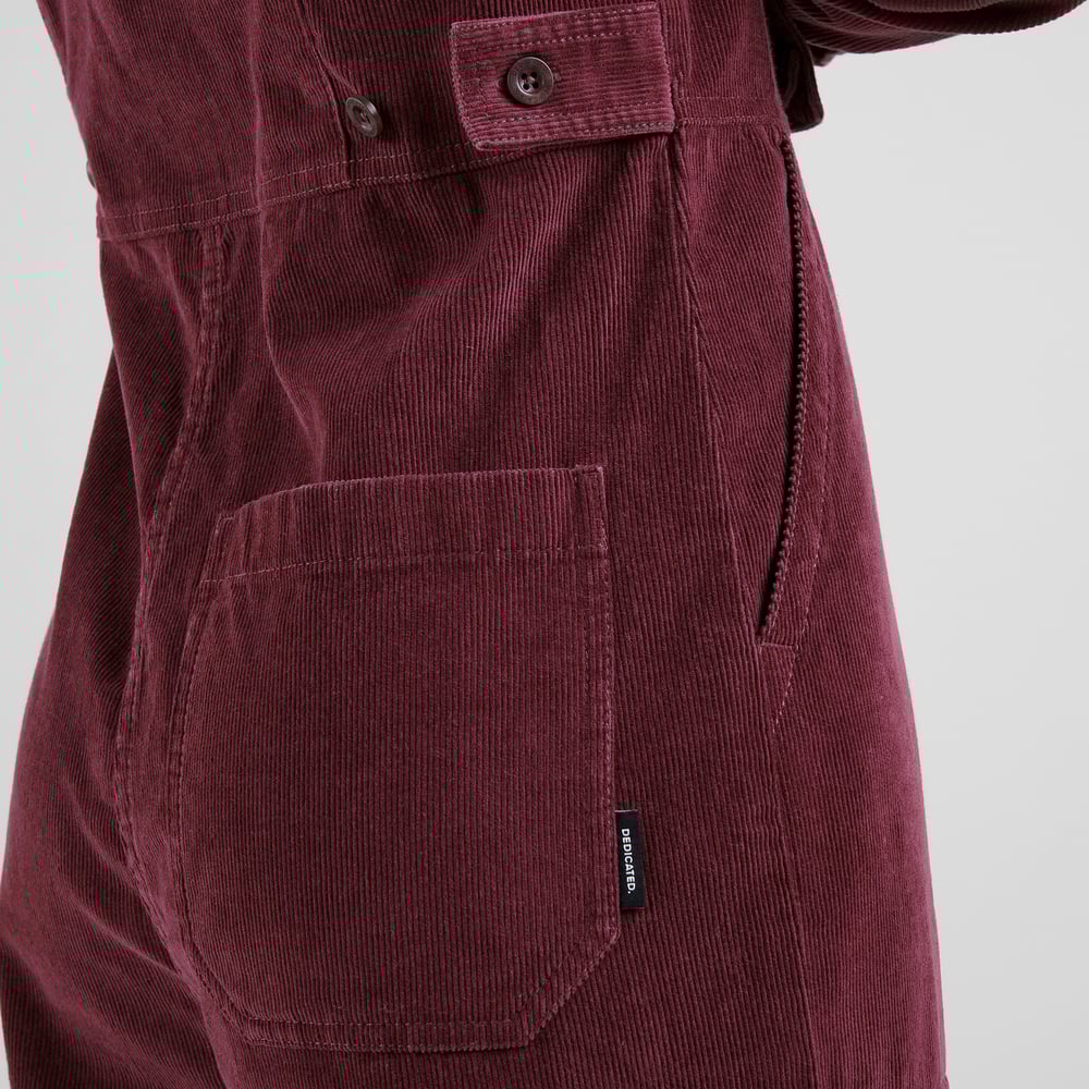 Overall Docksta Corduroy Fig Red
