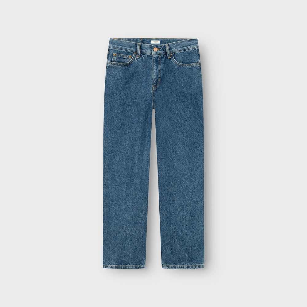 Denim Pants Essen Straight Mid Blue