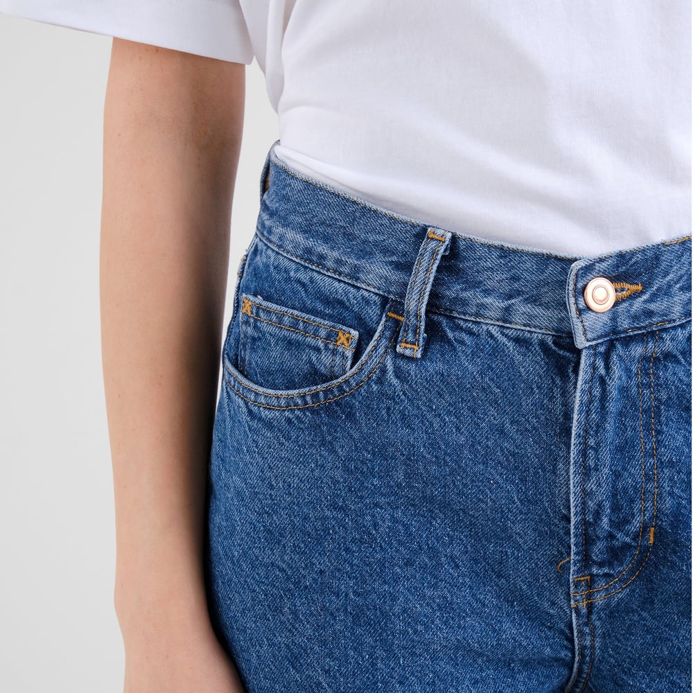 Denim Pants Essen Straight Mid Blue