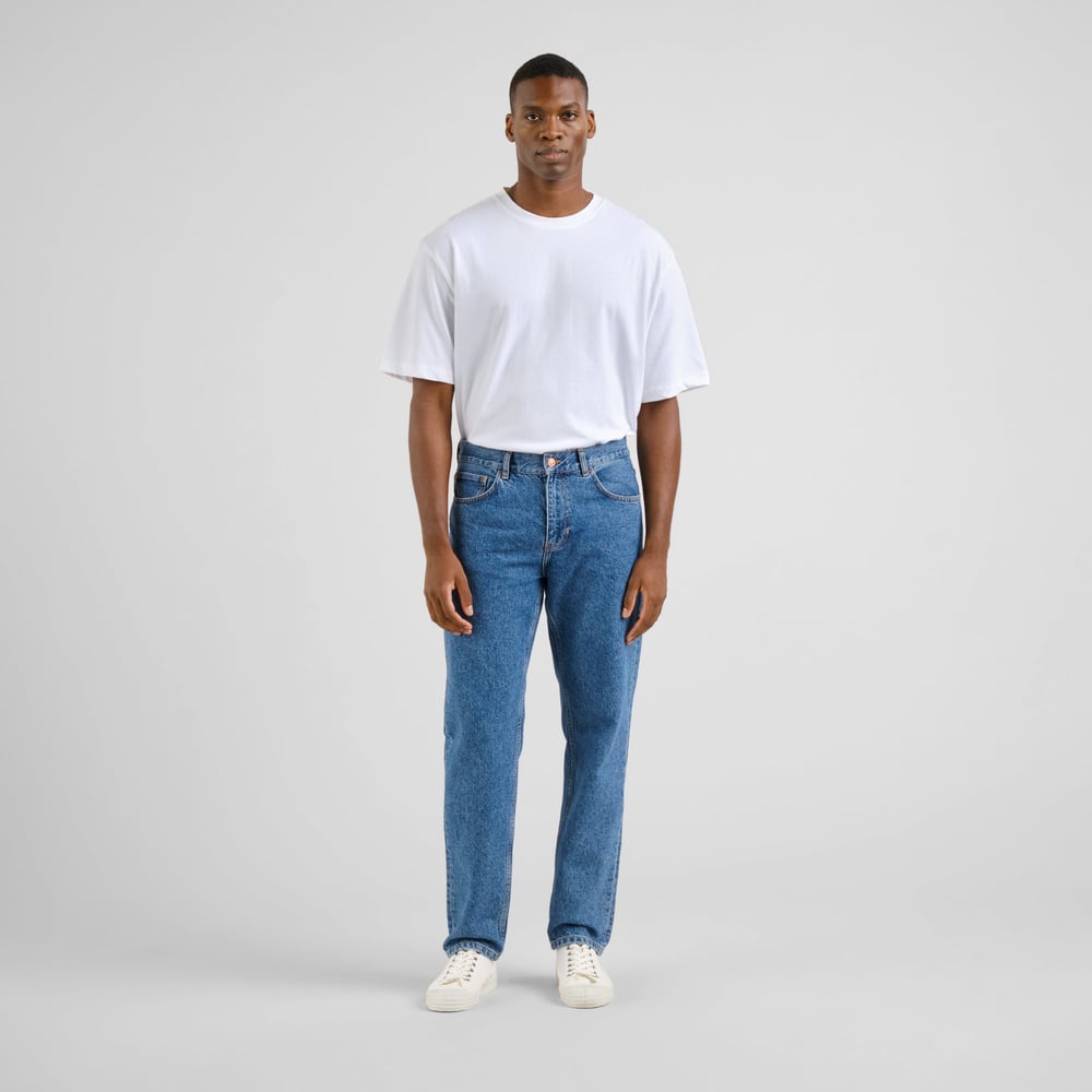 Denim Pants Frankfurt Tapered Fit Mid Blue