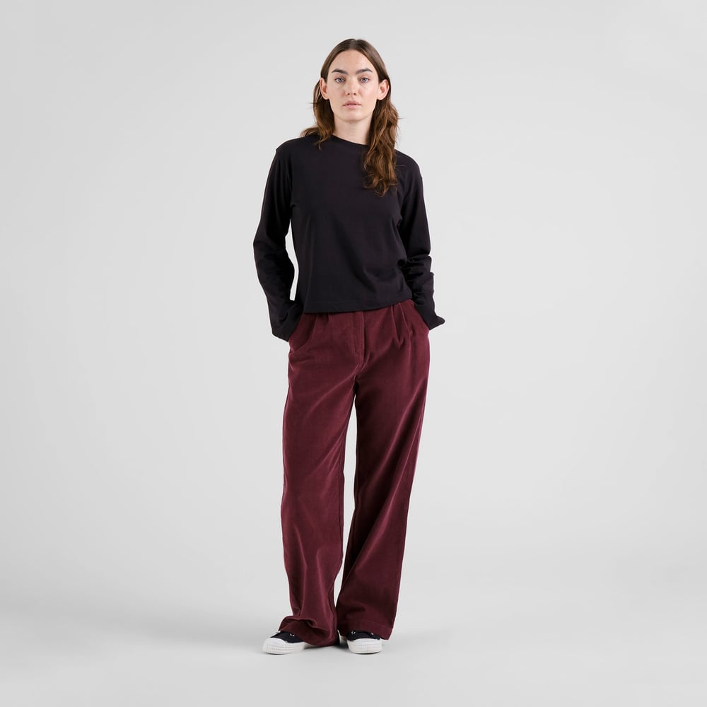 Pants Vickleby Corduroy Fig Red