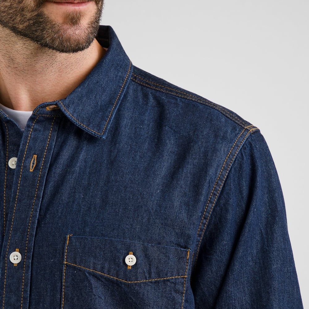 Shirt Lunnevik Denim Dark Blue