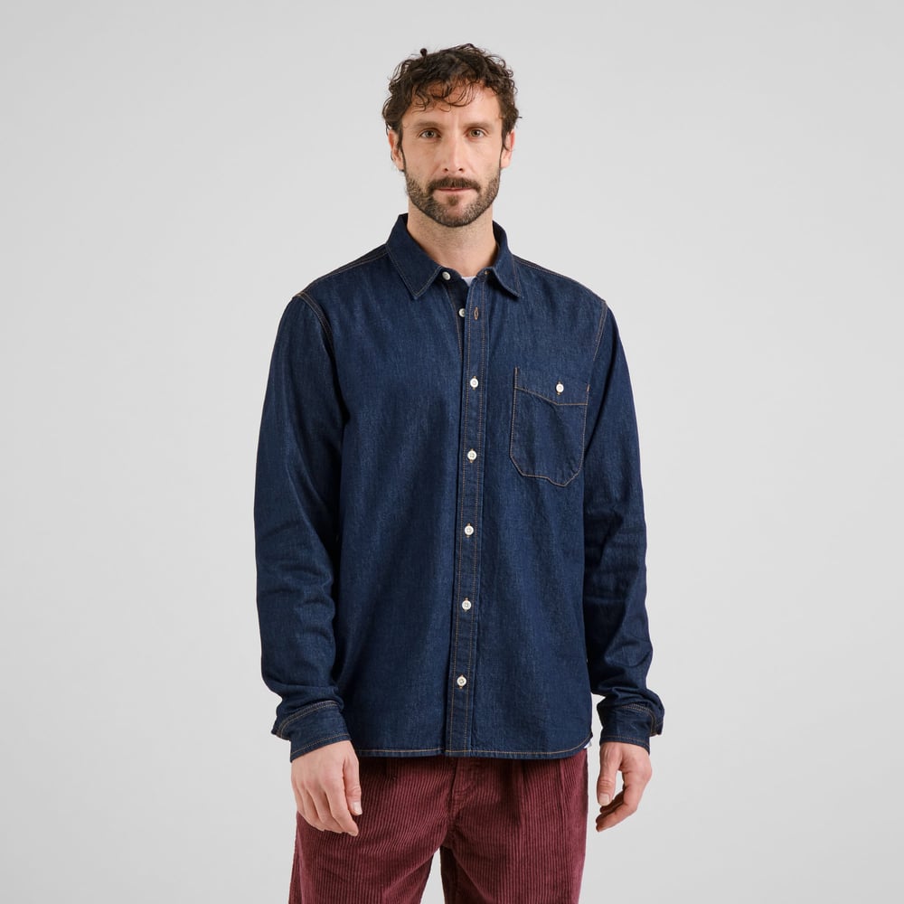 Shirt Lunnevik Denim Dark Blue