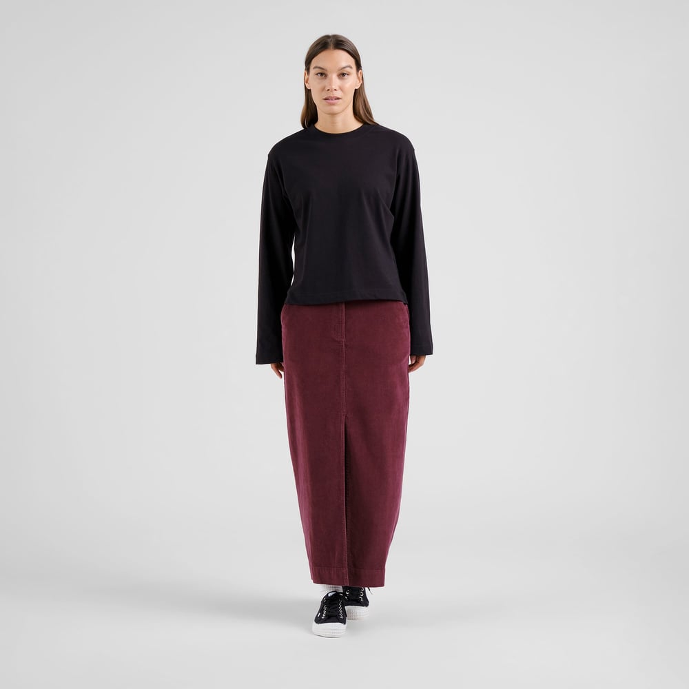 Skirt Finsta Corduroy Fig Red