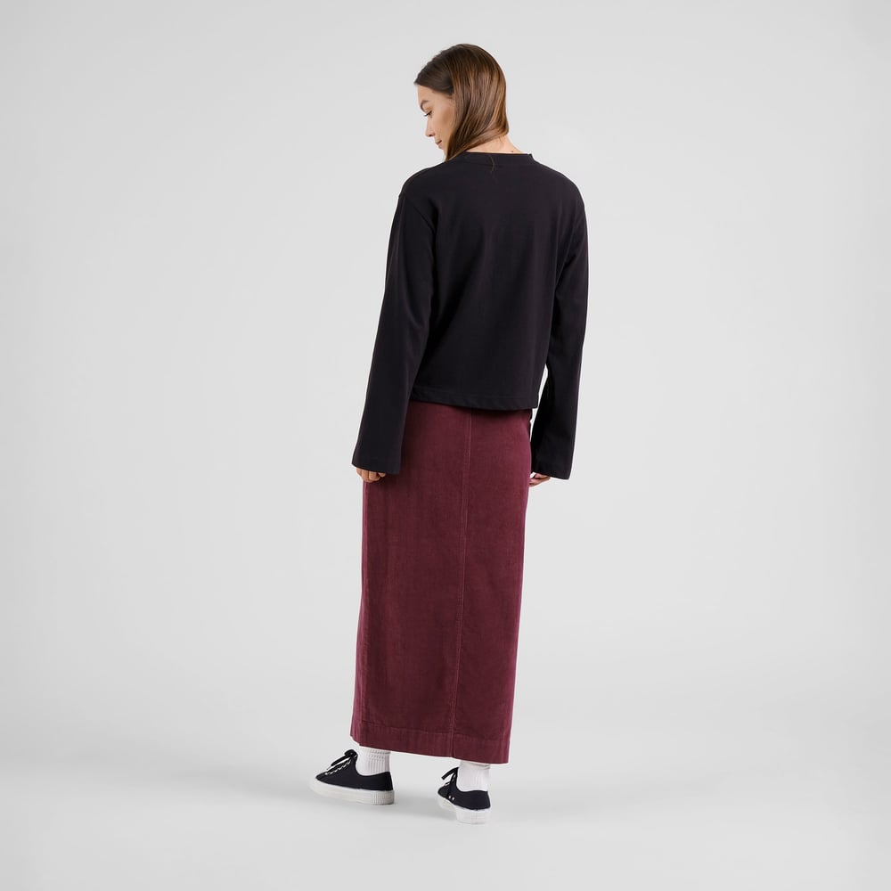 Skirt Finsta Corduroy Fig Red