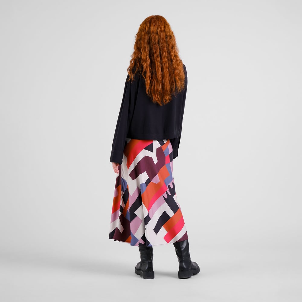 Skirt Mellby Heavy Abstract Chaos Multi Color