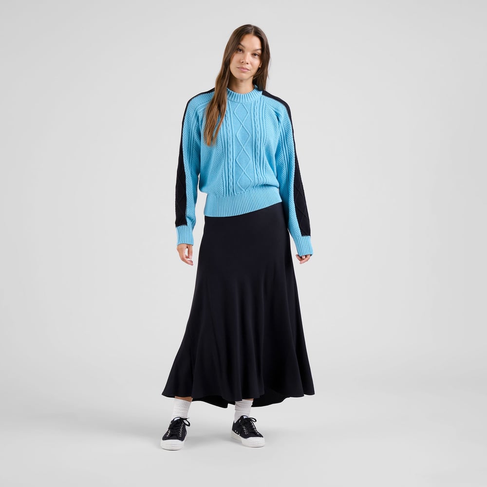 Skirt Mellby Heavy Viscose Black