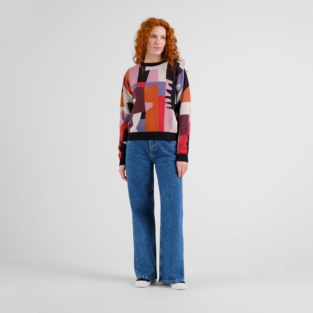 Sweater Arendal Abstract Chaos Multi Color