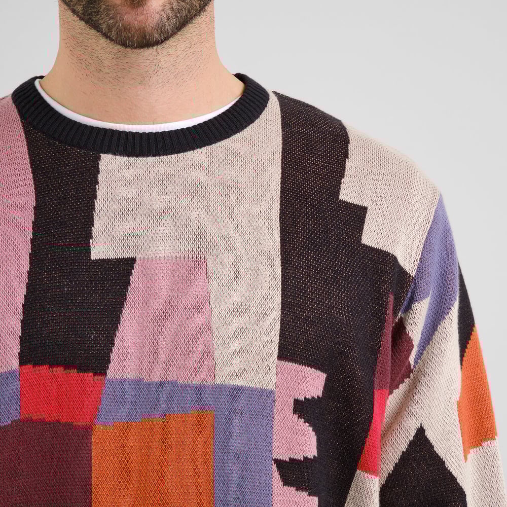 Sweater Mora Abstract Chaos Multi Color