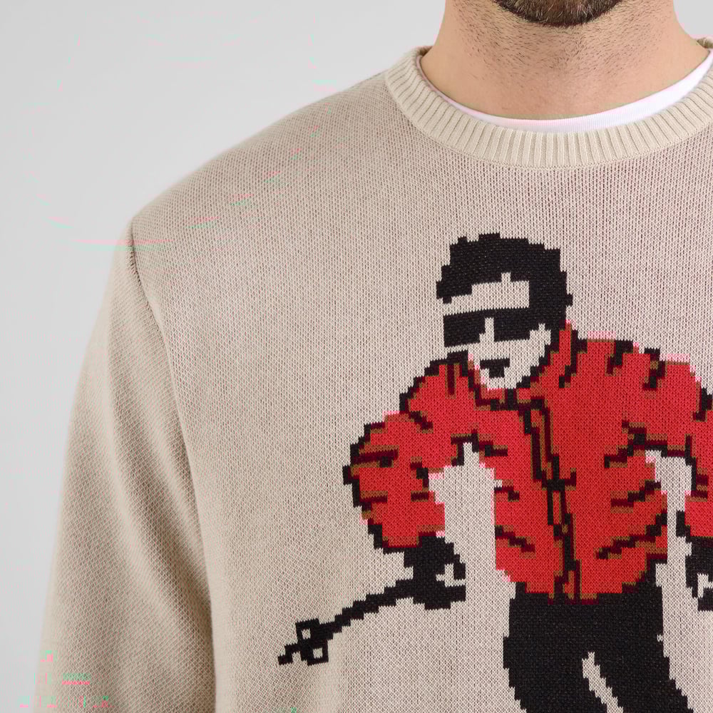 Sweater Mora Fallen Skier Oat White