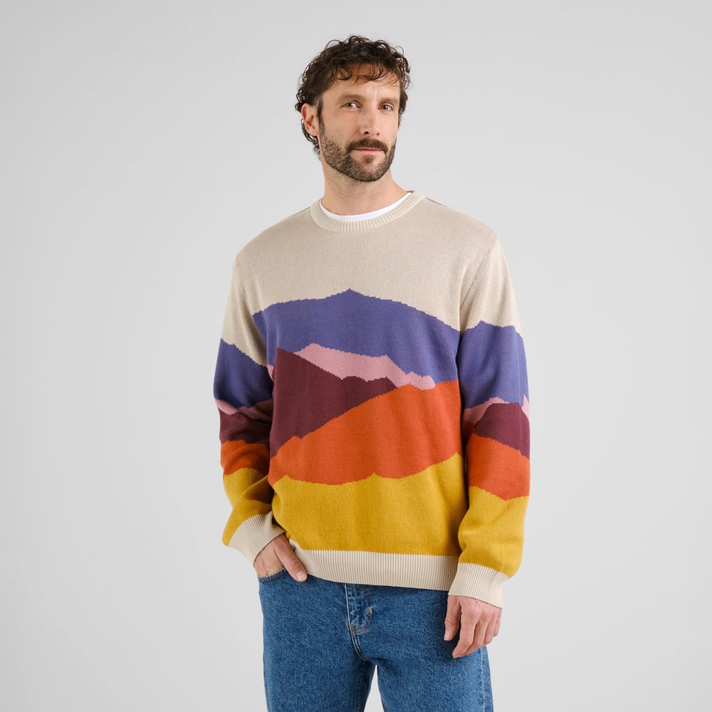 Sweater Mora Landscape Colors Multi Color