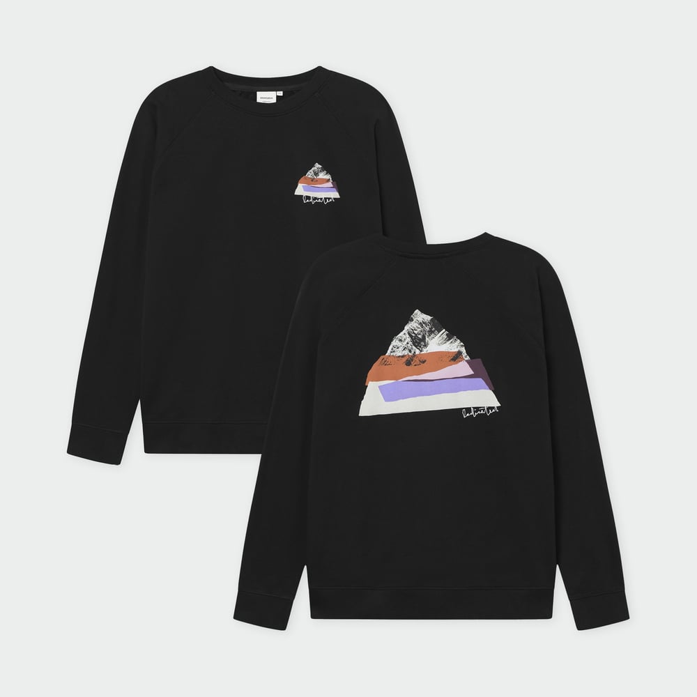 Sweatshirt Malmoe Cut Out Mountain Black