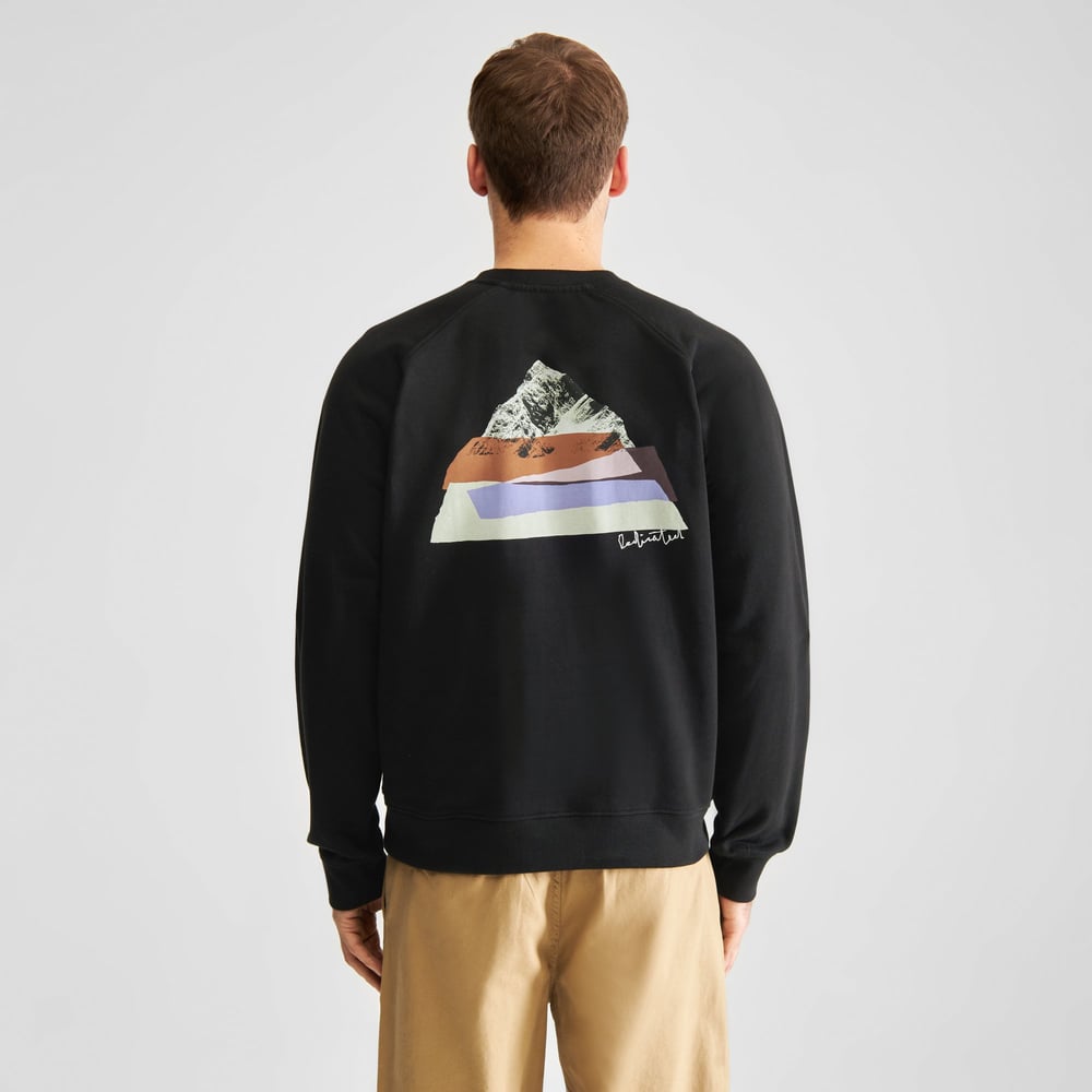 Sweatshirt Malmoe Cut Out Mountain Black