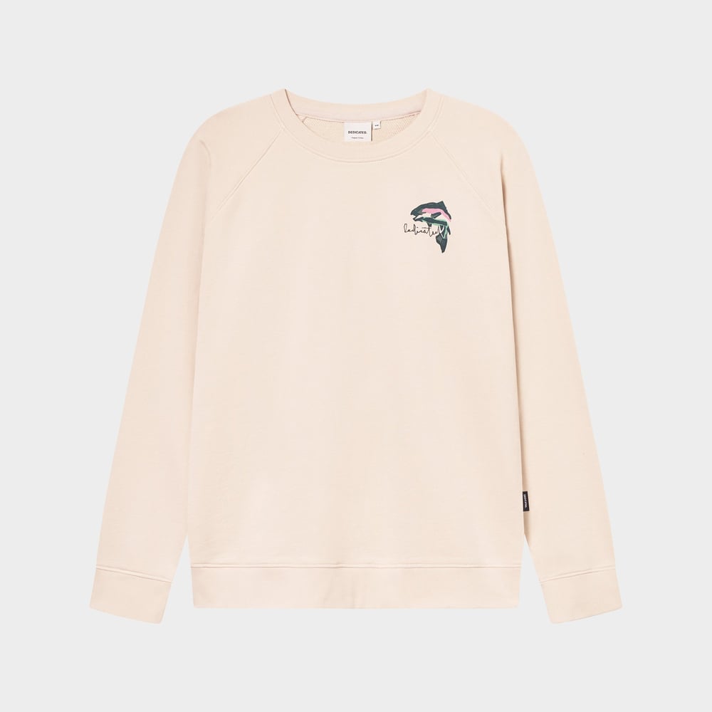 Sweatshirt Malmoe Cut Out Trout Oat White
