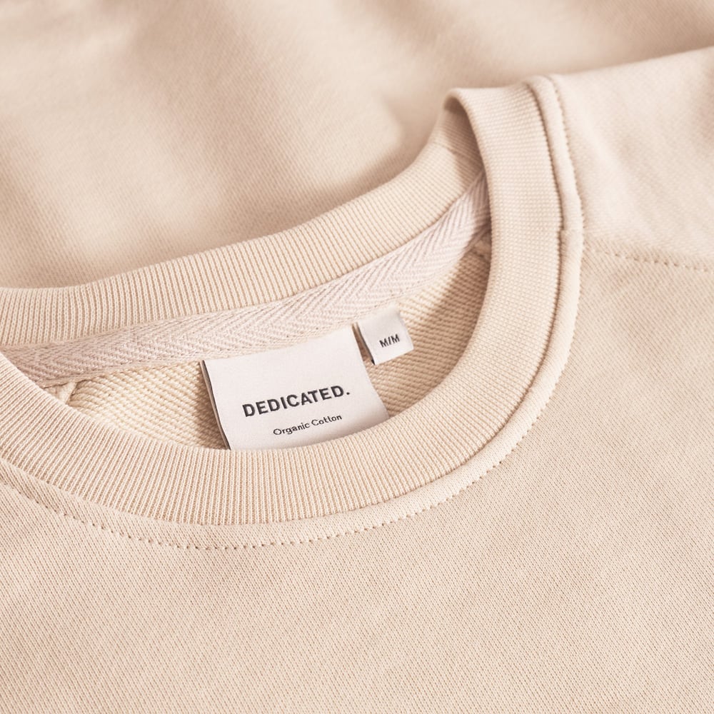 Sweatshirt Malmoe Cut Out Trout Oat White