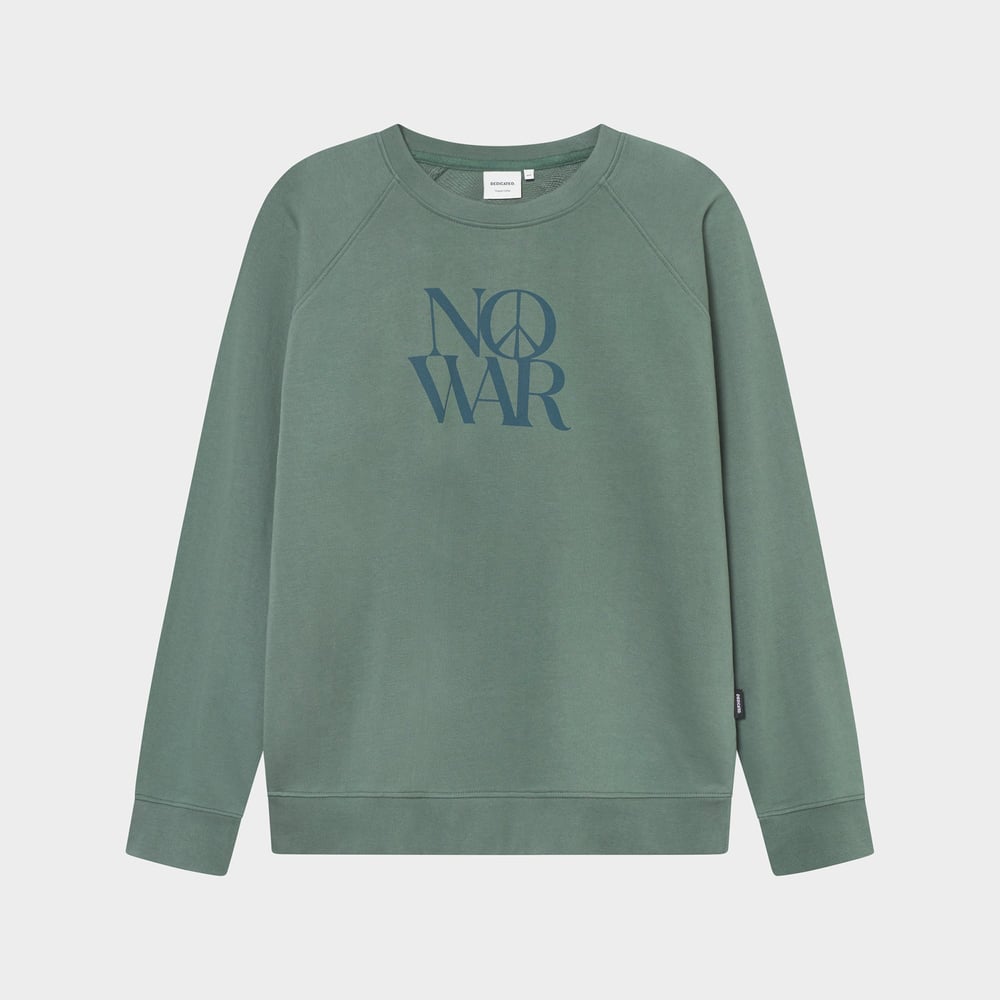Sweatshirt Malmoe No War Forest Green