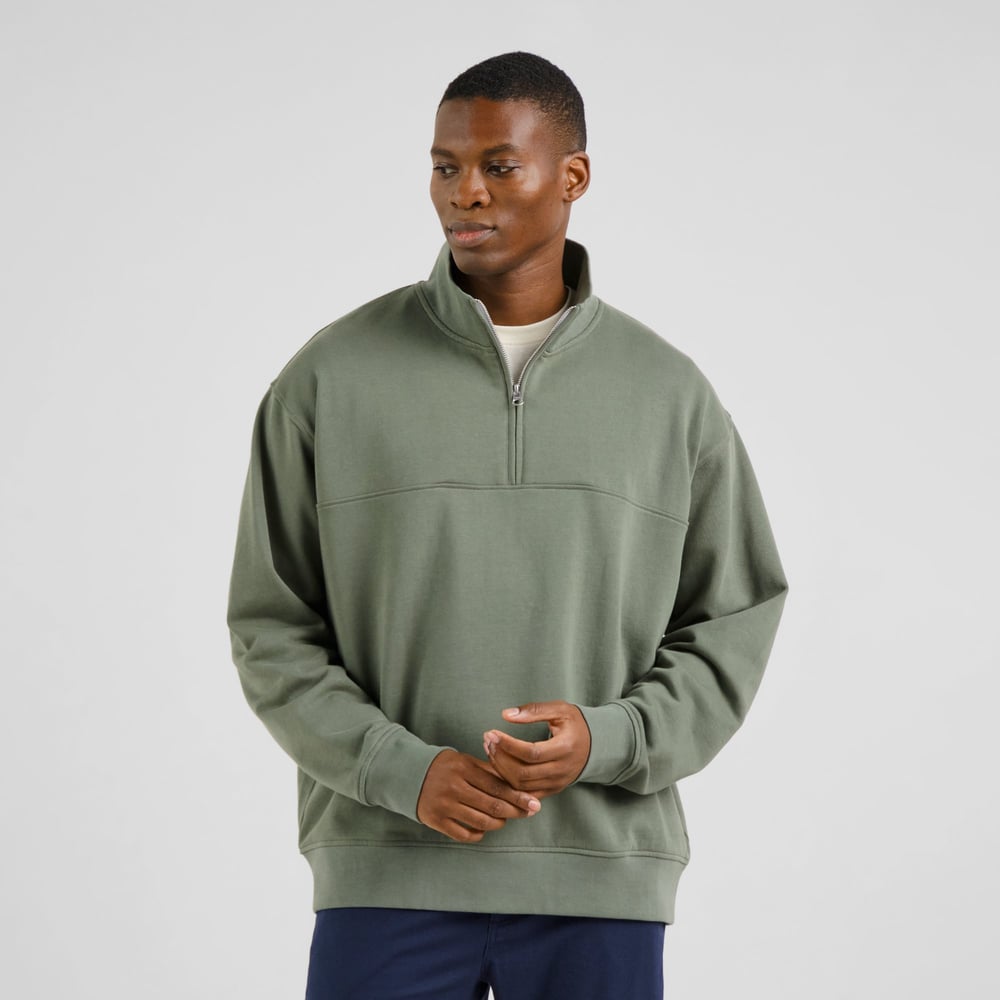 Half Zip Sweatshirt Sandvalla Forest Green