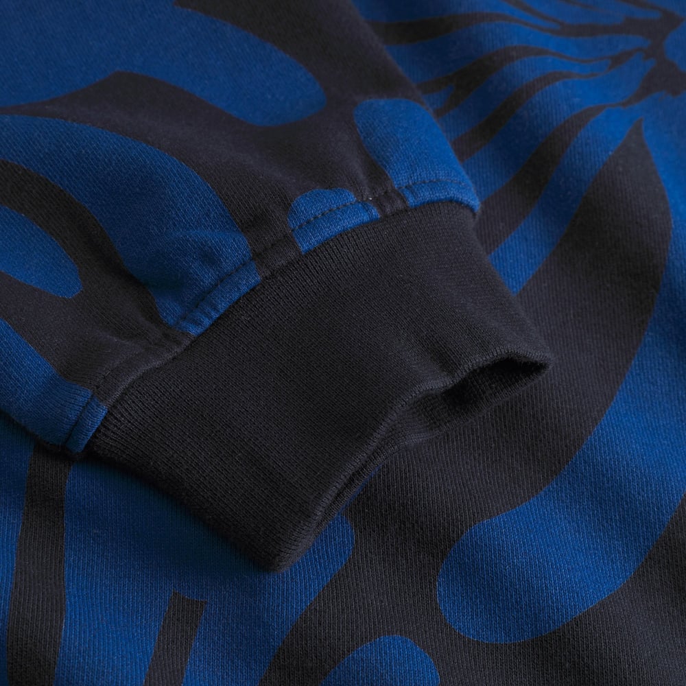 Sweatshirt Ystad Big Flowers Blue