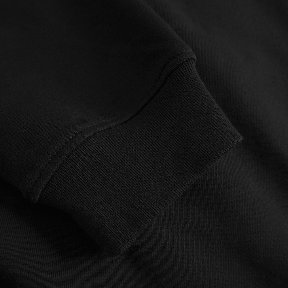 Sweatshirt Ystad Line Art Leaves Black