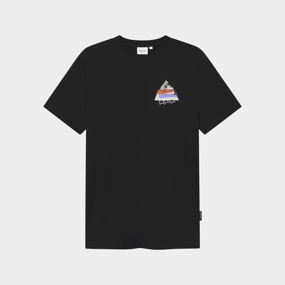T-shirt Stockholm Cut Out Mountain Black