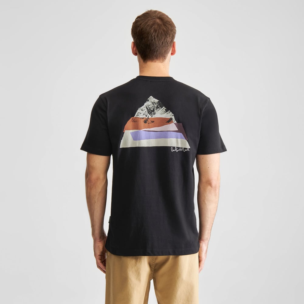 T-shirt Stockholm Cut Out Mountain Black