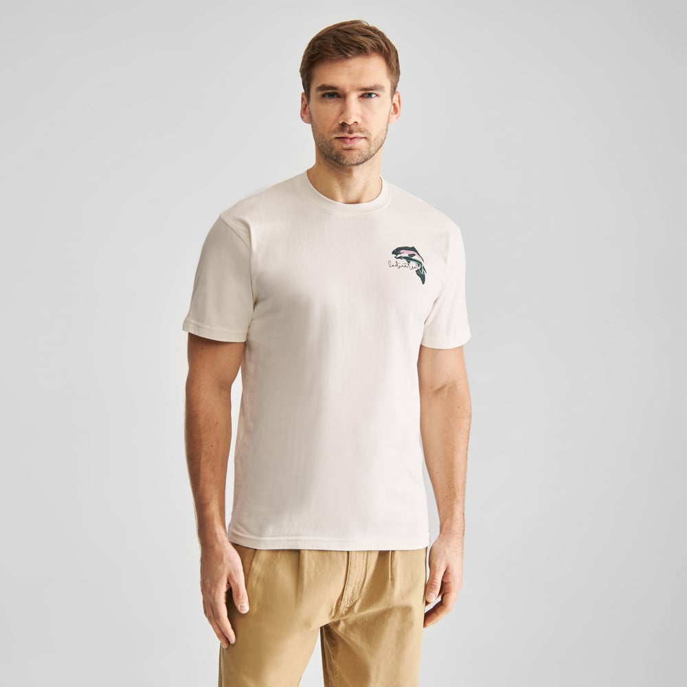 T-shirt Stockholm Cut Out Trout Off-White