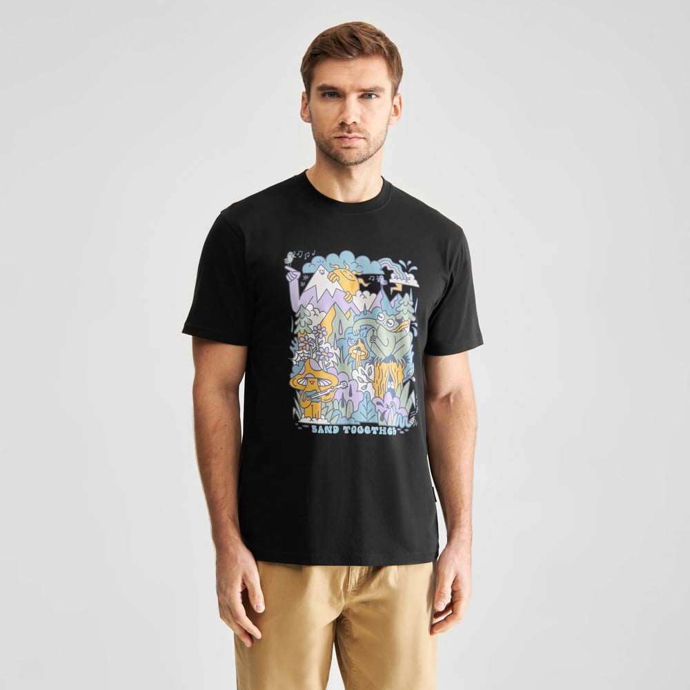 T-shirt Stockholm Band Together Black