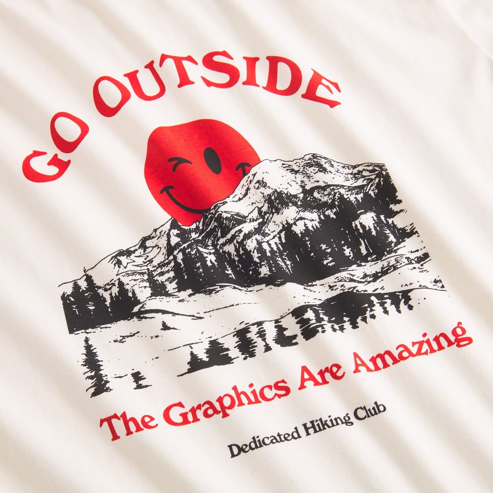 T-shirt Stockholm Go Outside Off-White