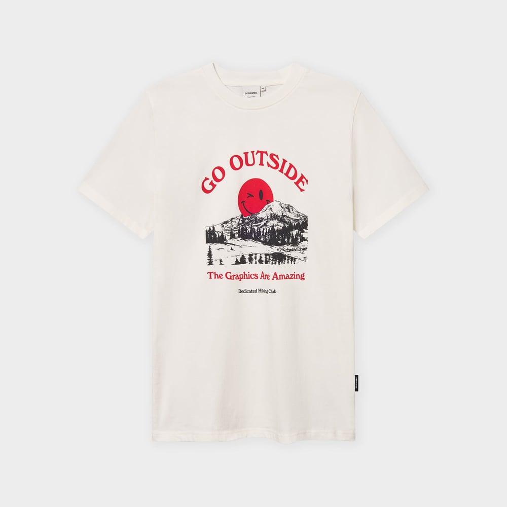 T-shirt Stockholm Go Outside Off-White