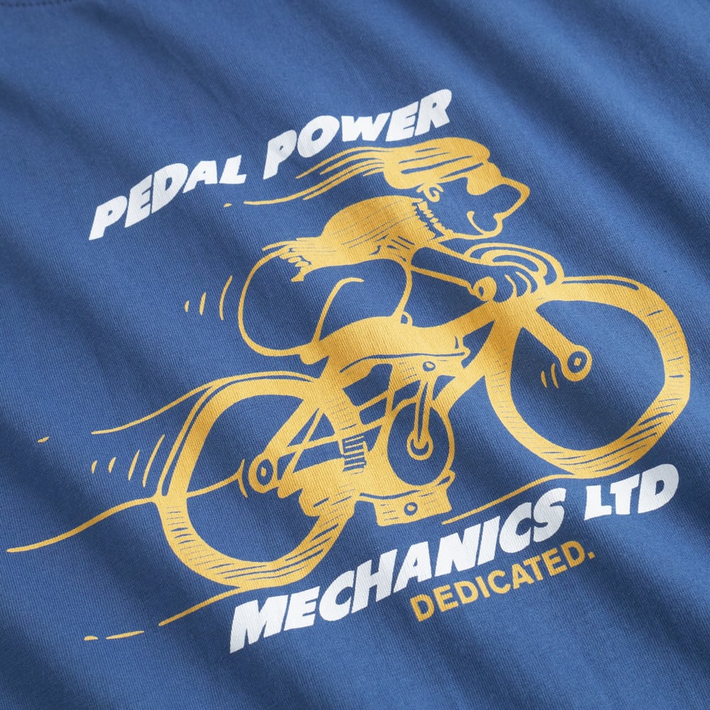 T-shirt Stockholm Pedal Power True Blue