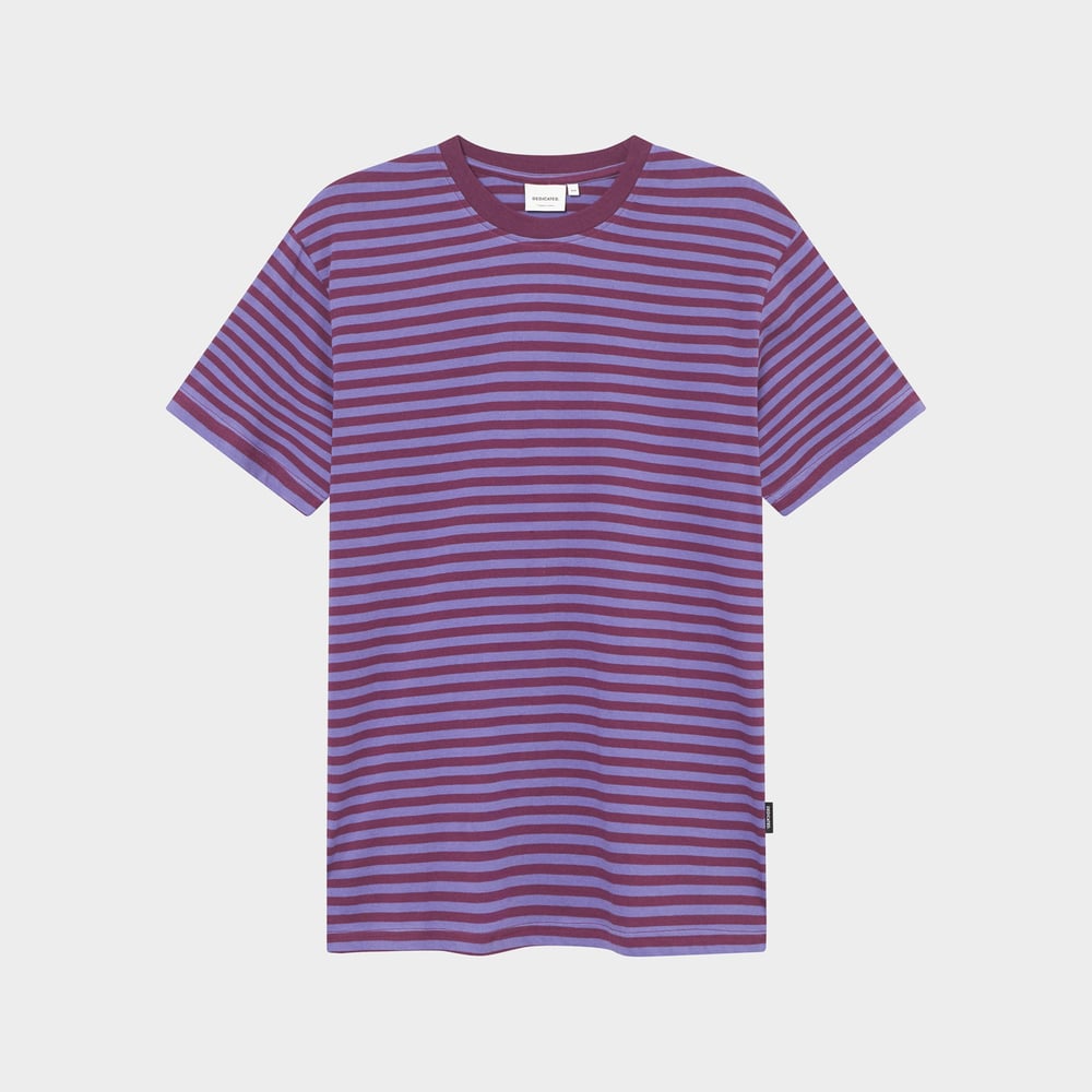 T-shirt Stockholm Stripes Fig Red