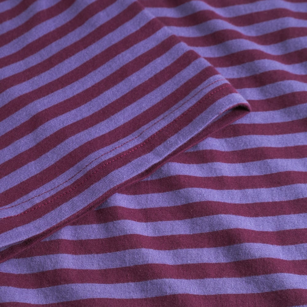 T-shirt Stockholm Stripes Fig Red