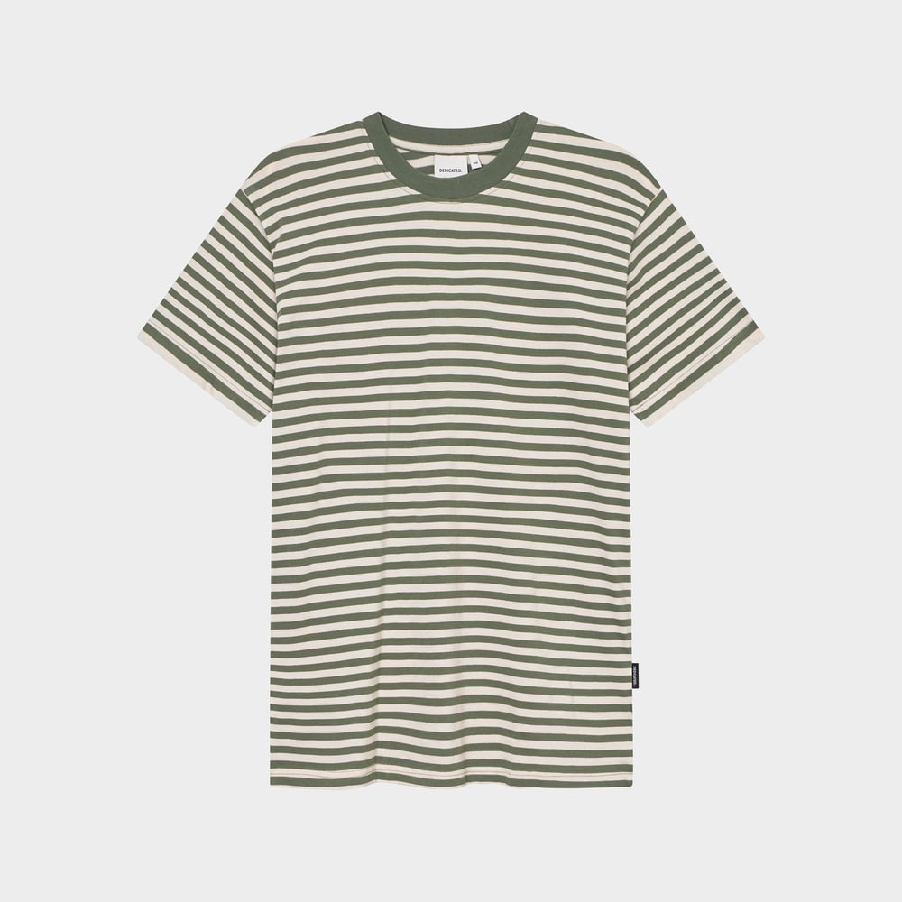 T-shirt Stockholm Stripes Leaf Green