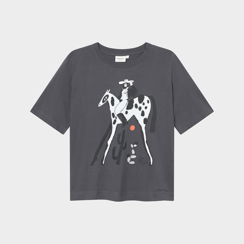 T-shirt Vadstena Cowgirl Charcoal