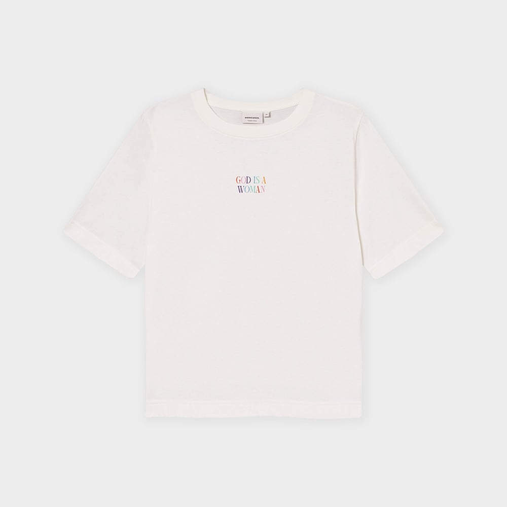 T-shirt Vadstena God is a Woman Off-White