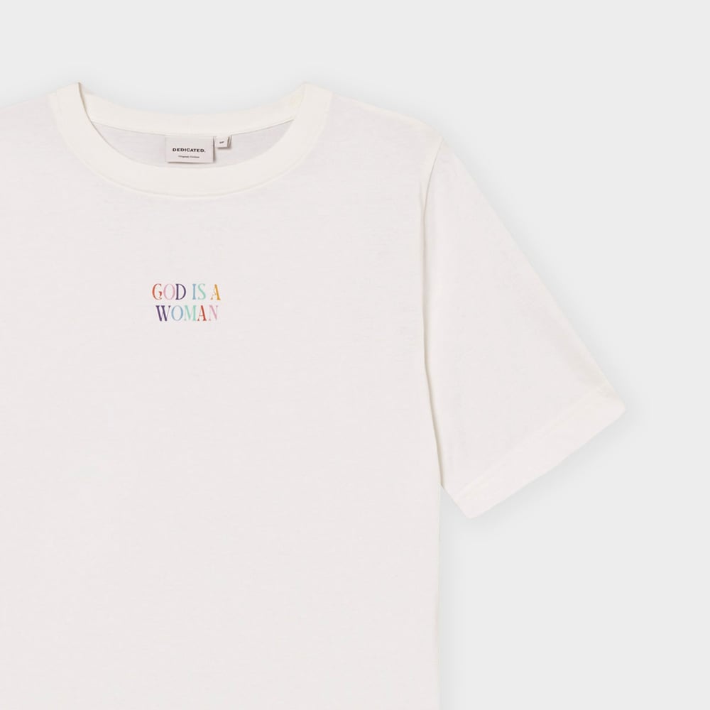 T-shirt Vadstena God is a Woman Off-White