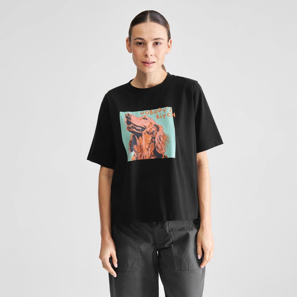 T-shirt Vadstena Nobody's B Black