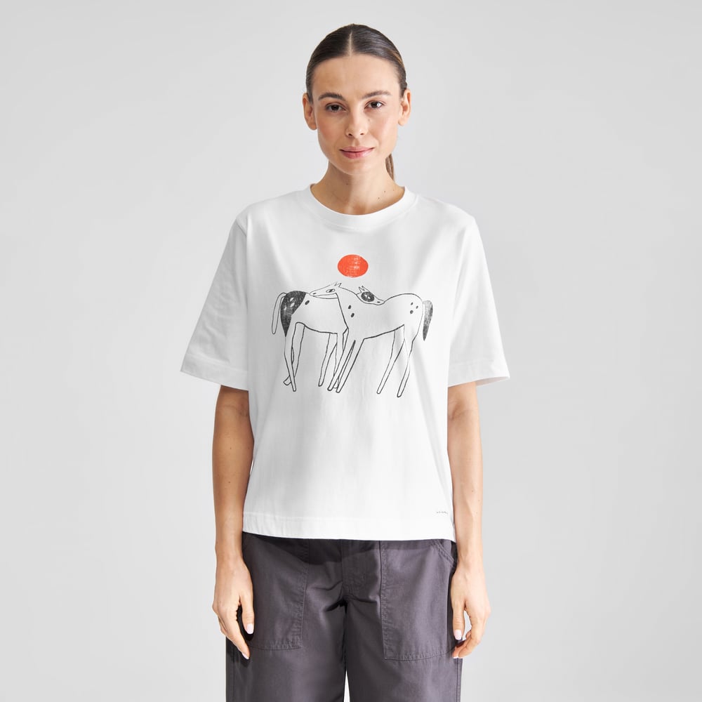 T-shirt Vadstena You and Me White