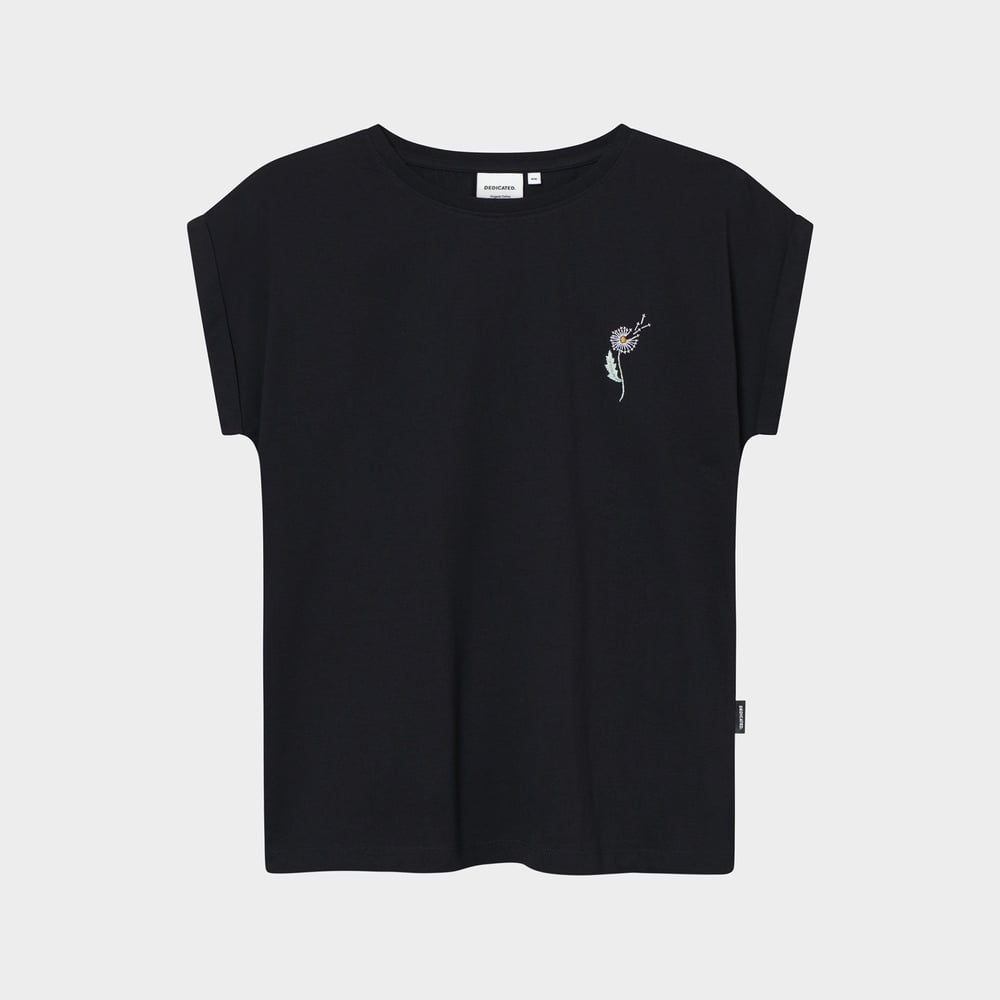 T-shirt Visby Dandelion EMB Black