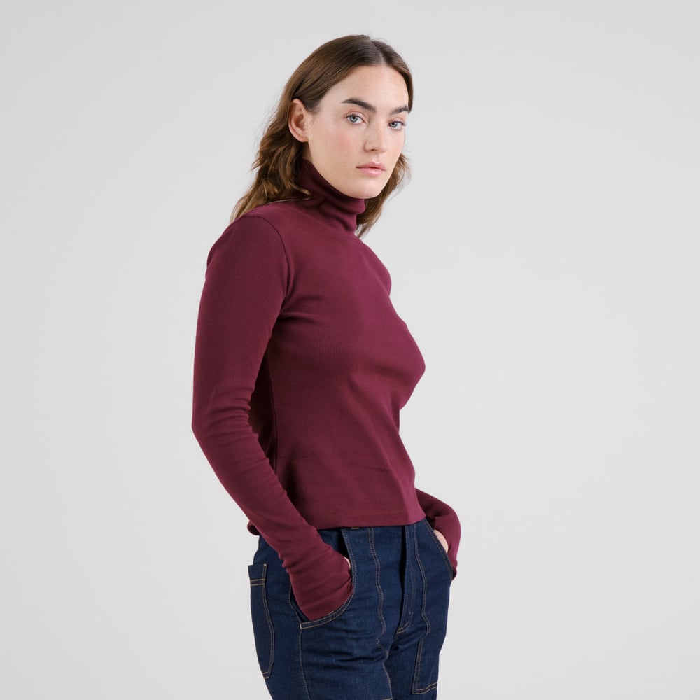 Rib Top Malma Fig Red