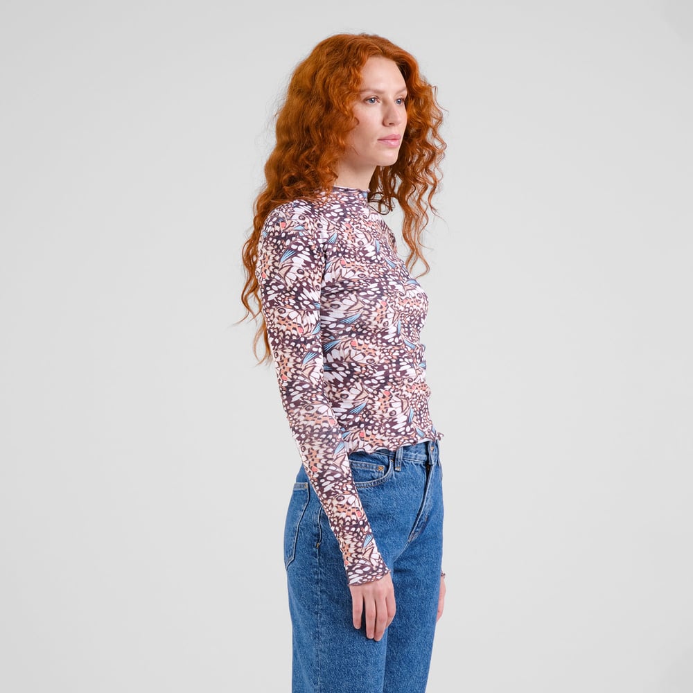 Rib Top Ryd Butterfly Wings Multi Color