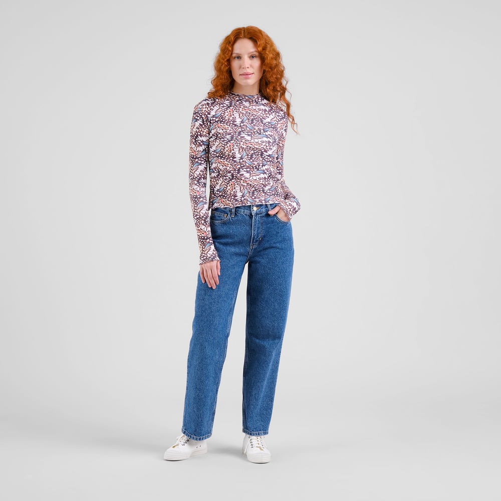 Rib Top Ryd Butterfly Wings Multi Color