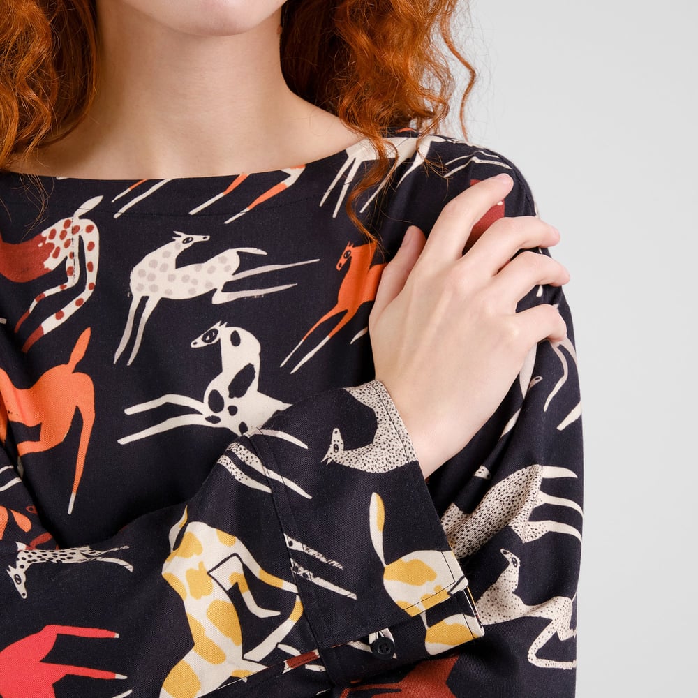 Top Udda Mustang Party Black