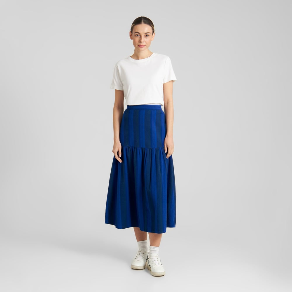 Skirt Finnhamn Stripe Sodalite Blue