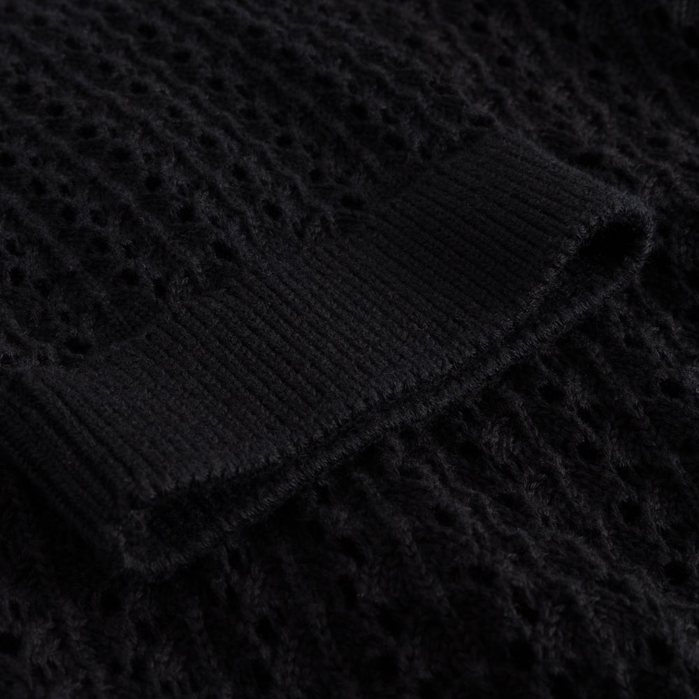 Knitted T-shirt Flen Crochet Black