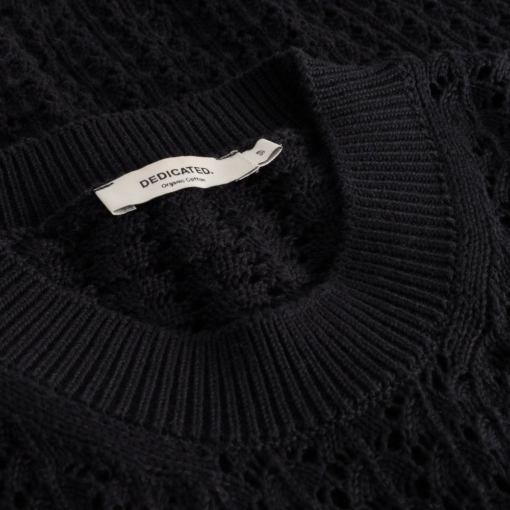 Knitted T-shirt Flen Crochet Black
